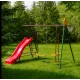 Игровой уличный комплект OLSA Солнышко-5 c651, 247х238х212 cм горка, качели, баскетбольное кольцо