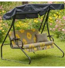 Качели садовые 3-местные, раскладываются Olsa Люкс-2 1479