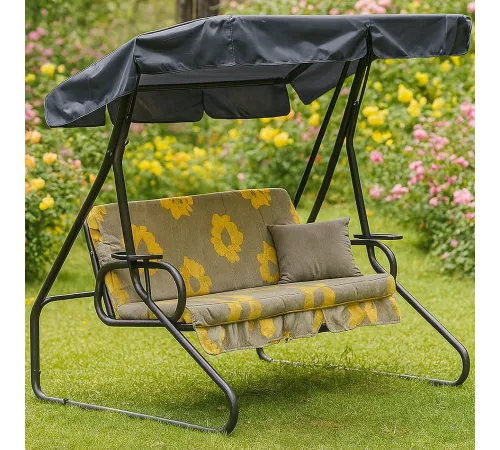 Качели садовые 3-местные, раскладываются Olsa Люкс-2 1479