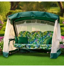 Качели садовые трехместные, усиленные Olsa Мастак Премиум с1151