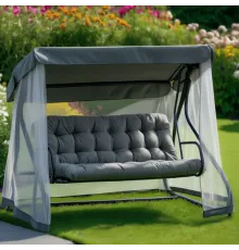 Качели садовые Лючия с москитной сеткой, раскладываются