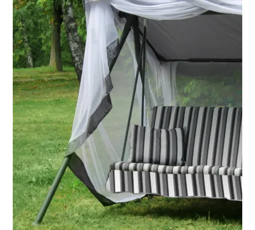Садовые качели трехместные с москитной сеткой, раскладываются в кровать Olsa Рица с1654