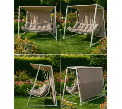 Качели садовые Монако с москитной сеткой