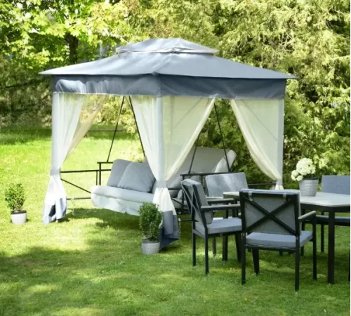 Качели - шатер четырехместные с москитной сеткой Olsa 1456
