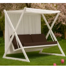 Качели садовые ПИК Сакура коричневый диван