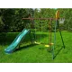 Игровой уличный комплект OLSA Солнышко-5 c651, 247х238х212 cм горка, качели, баскетбольное кольцо