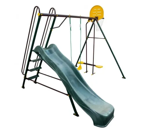 Игровой уличный комплект OLSA Солнышко-5 c651, 247х238х212 cм горка, качели, баскетбольное кольцо Игровой уличный комплект OLSA Солнышко-5 c651, 247х238х212 cм горка, качели, баскетбольное кольцо