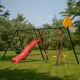 Игровой уличный комплект OLSA Солнышко-6 c660, 439х238х212 cм горка, качели, гнездо, баскетбольное кольцо