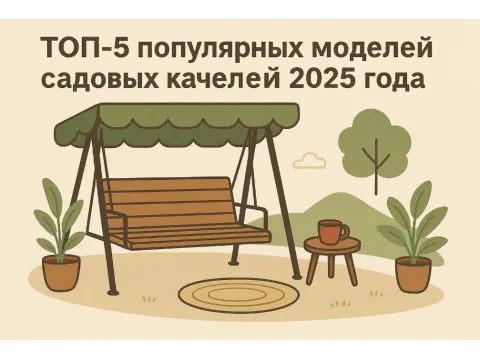 Топ-5 популярных моделей садовых качелей 2025 года