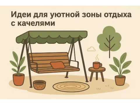 Идеи для уютной зоны отдыха с качелями
