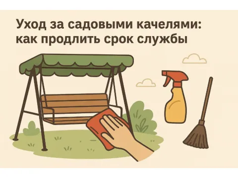Уход за садовыми качелями: как продлить срок службы