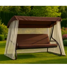 Качели садовые Лючия с москитной сеткой, раскладываются