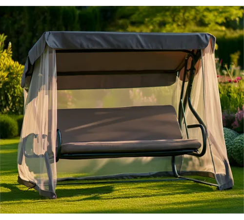 Качели садовые Лючия с москитной сеткой, раскладываются